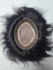 Taz <b>Hair</b> BD Remy Indian <b>Hair</b> Natural Wave Deep Wave Kinky Curl <b>Hair</b> Toupee for <b>Men</b> Prosthesis Wig - Product Image 5