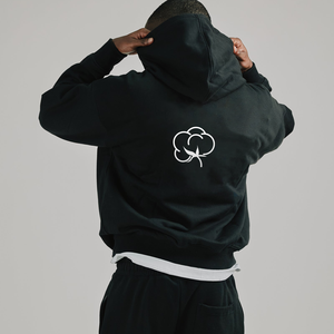 Sudadera Unisex Personalizada Oversize de Algodón Grueso Transpirable con Estampado Frontal y Diseño Puff Print para Hombre, Estilo Urbano - Product Image 4