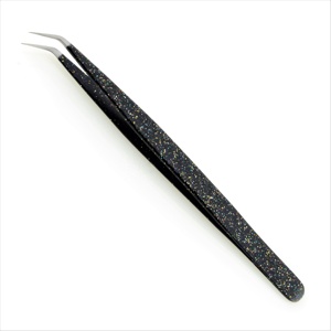 Instruments de soin de beauté, pinces à extensions de cils, pointes de couleur plasma blanc perle violet, acier inoxydable, antistatique, durable - Product Image 5