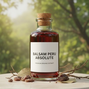 Huile d'absolue de balsam de Pérou de qualité export, extrait de résine naturelle en vrac, fournisseur en gros pour l'industrie de l'aromathérapie et de la parfumerie - Product Image 1