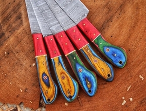 Handmade Carbon Steel Sustainable Multifunction Chef Knife <b>Set</b> 5-Piece <b>Razor</b> Sharp Customizable - Product Image 2
