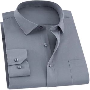 Camisa de vestir informal de algodón 100% de alta calidad transpirable exclusiva nueva moda manga corta Formal para primavera servicio OEM bajo - Product Image 4