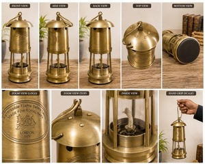 Direct Factory Supply Vintage <b>Brass</b> Miner <b>Lantern</b> Royal Navy Oil Lamp Nautical Hanging Light Available At Factory Price - Product Image 5