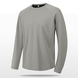 Camisetas de Protección Solar UPF 50+ de Manga Larga Tejidas para Hombre, con Cierre de 1/4, Transpirables, Deportivas, para Ciclismo y Pesca al Aire Libre - Product Image 1