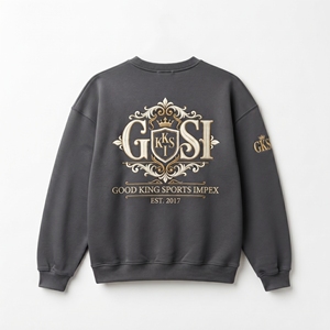 เสื้อสเวตเชิ้ตคอกลมลายกราฟิกสำหรับผู้ชายแบบสั่งทำ ขายส่ง เสื้อสเวตเชิ้ตปักลายพรีเมียม สตรีทแวร์ ผู้ผลิต OEM - Product Image 2