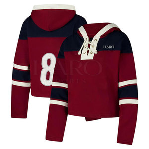 Low MOQ Professional Ice Hockey Hoodies Sports Wear Pullover Sweatshirt With Team Style Print And Fleece Fabric - Product Image 4