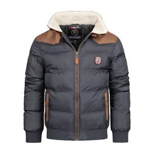 Custom Streetwear High Quality Men's Puffer <b>Jacket</b> Hooded Winter Warm <b>Parka</b> Windproof Polyester Filling Custom Color OEM ODM - Product Image 1