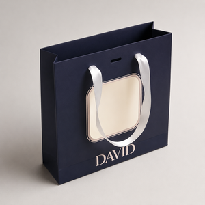 Elegant Personalized Paper <b>Gift</b> <b>Bags</b> with Premium Ribbon Handles Decorative Window Panel for Retail Wedding and Corporate <b>Gift</b> - Product Image 3
