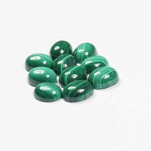 Cabujón Ovalado Liso de Malaquita Verde Natural de Alta Calidad, Piedra Preciosa Suelta para Joyería, Gemas al por Mayor - Product Image 4