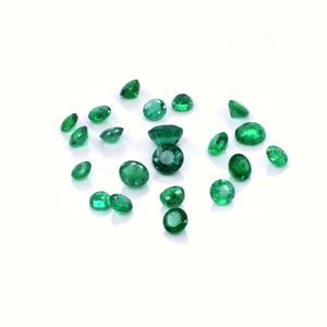 Esmeraldas naturales de Zambia calibradas, redondas de 5.5 mm, piedras preciosas facetadas sueltas para la fabricación de joyas, listas para usar. - Product Image 3