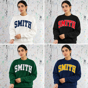 Suéter de cuello alto negro personalizado con letras griegas para mujer de Smith, ropa bordada para hermandades universitarias y fraternidades. - Product Image 5
