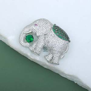 Ekansh Fashion Crystal Pearl <b>Brooch</b> <b>Pin</b>-Gold Plated Rhinestone Zircon Jewelry - Product Image 1