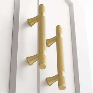 European Classic <b>Antique</b> Brushed Solid Brass Furniture Handles Pastoral Style Pulls for <b>Wardrobe</b> Dresser Cabinet Drawer - Product Image 3