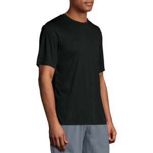 เสื้อยืดลำลองผู้ชาย OEM แบบเรียบ สีพื้น แห้งเร็ว เหมาะสำหรับออกกำลังกาย แขนสั้น - Product Image 6
