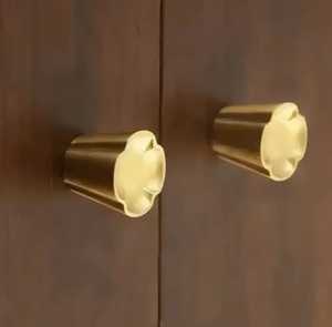 High Quality Azora Industries Brass Cabinet Knobs Modern Furniture <b>Pull</b> Handles Custom Height Scratch Resistant Durable Kitchen - Product Image 4