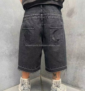 Pantalones Cortos Casuales de Verano para Hombre de Alta Calidad, Diseño de Doble Cintura, Efecto Desgastado por el Sol, Personalizados, Transpirables, Directo de Fábrica - Product Image 2