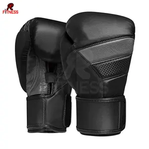 Gants de boxe en cuir véritable, couleur personnalisée, fermeture auto-agrippante antidérapante, gants de boxe confortables pour adultes - Product Image 2