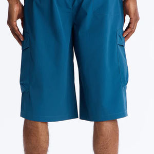 Prix avantageux pour les acheteurs en gros, shorts en twill pour hommes de qualité supérieure avec cordon de serrage et poches, avec logo, couleur unie, décontractés - Product Image 5