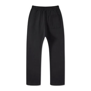 กางเกงขายาวทรงสลิมฟิตผ้าฝ้ายสีพื้นสำหรับผู้ชาย สไตล์สตรีท ทรงหลวม ยูนิเซ็กส์ ขาตรง แบบสวมใส่สบาย - Product Image 2