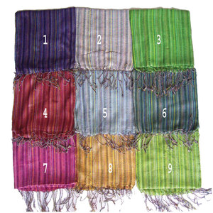 Elegant Stripe Design Handloom Scarf Soft Woven Cotton Traditional Artisan Made Lightweight Fashion <b>Wrap</b> <b>Shawl</b> Unisex Winter - Product Image 5