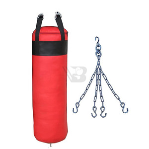 Nouveaux sacs de frappe pour hommes et femmes, en cuir PU et PVC, avec chaînes, pour MMA et boxe, pour la gym et le fitness. - Product Image 1