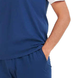Ensemble de survêtements d'été décontractés respirants imprimés sur mesure en gros pour OEM – Ensemble 2 pièces short et t-shirt à manches courtes en coton pour femmes et hommes - Product Image 6