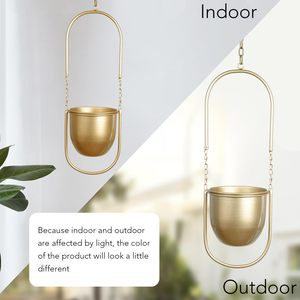 Gold <b>Hanging</b> <b>Basket</b> Ceiling <b>Hanging</b> Planter Hot Selling ndoor Plants Succulent Plants Cratone <b>Hanging</b> Plant Hanger Metal - Product Image 4