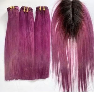 Caha 100% Remy Hair Extensions Double Drawn <b>Brown</b> Color Virgin Vietnamese Human Hair Machine Weft 100g - Product Image 4