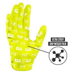 Gants de football américain 7v7 en gel de silicone de haute qualité, personnalisables avec logo, pour receveurs, durables, antidérapants, pour jeunes et adultes, avec logo en caoutchouc. - Product Image 6