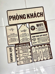 Personalized Wooden Sign Laser Cut Wall Decor Business Logo Office <b>Name</b> <b>Plate</b> - Product Image 6