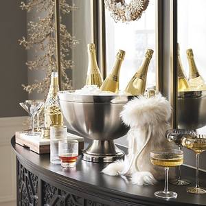 Bol à punch en acier inoxydable à double paroi de qualité supérieure, finition miroir, pour servir des boissons dans les bars, les hôtels, les fêtes, vente en gros - Product Image 3