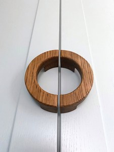 Wooden Ring Cabinet <b>Handle</b> Minimalist Design Natural Finish <b>Furniture</b> <b>Knob</b> for Drawer Door Hardware Wooden Door Pull - Product Image 4