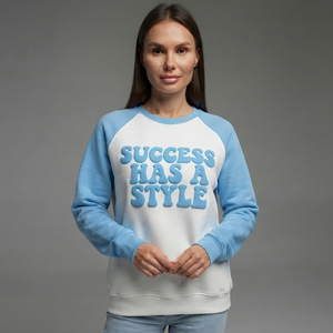 Sudadera Casual de Invierno para Mujer, Manga Larga, Corte Regular, Cuello Redondo, Estilo Urbano, Estampada, 450 GSM - Product Image 1