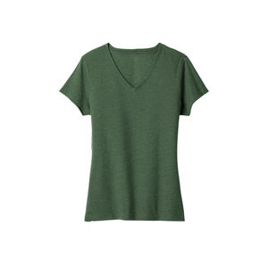 Colección de Camisetas de Algodón de Manga Corta con Cuello en V para Mujer, Tejido Suave y Cómodo, Marca Privada - Product Image 3