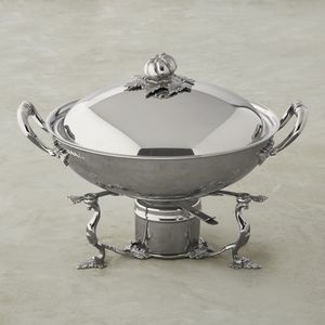 Elegante Calentador de Comida Tipo Buffet de Acero Inoxidable Chapado en Oro con Tapa para Catering, Hoteles, Banquetes, Restaurantes y Hogares - Product Image 1