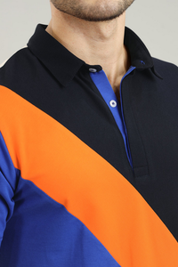 Chemise d'été tricotée 100 % coton pour homme, coupe décontractée, anti-plis, blocs de couleur, manches courtes, vente en gros OEM usine - Product Image 2