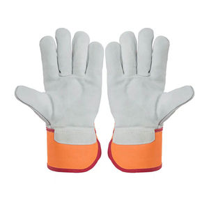 Gants en cuir à paume unique, finition en cuir de vachette, durables, antidérapants, thermiques, doublure en laine ignifuge, hiver, personnalisés, Pakistan - Product Image 3