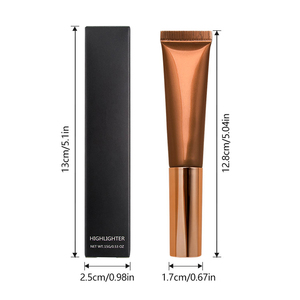 6 Colors Multi-Use Liquid Highlighter with Cushion <b>Applicator</b>, Face & Body Shimmer Glow Wand - Product Image 6