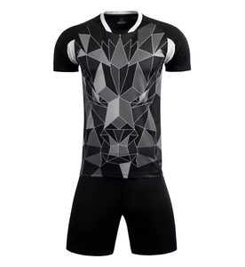 Ensemble de maillots de football personnalisés en tissu à séchage rapide, impression par sublimation, ensemble d'entraînement pour équipes jeunes, OEM ODM - Product Image 2