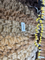 Extensions de cheveux humains VSVN couleur blonde en vrac, 100% vierges, cheveux vietnamiens bruts, double trame