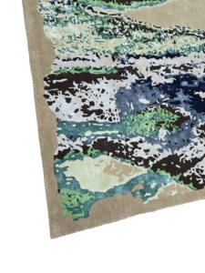 Tapis moderne tufté à la main de haute vente pour le salon personnalisation tapis de luxe 100% tapis en laine de soie fine ensembles de motifs abstraits - Product Image 4