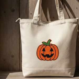 Nouveaux sacs fourre-tout en toile haut de gamme, brodés à la main, à fermeture éclair, en coton durable, pour la plage, avec étiquette privée, idéaux pour les cadeaux saisonniers – Vente chaude - Product Image 1