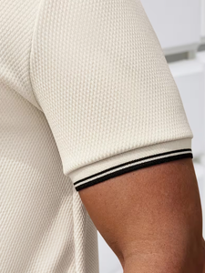 Chemise pour homme Pearson OBM, nouvelle collection, color-block, best-seller, tissu doux à texture ananas, respirant pour l'extérieur, décontracté et professionnel - Product Image 6