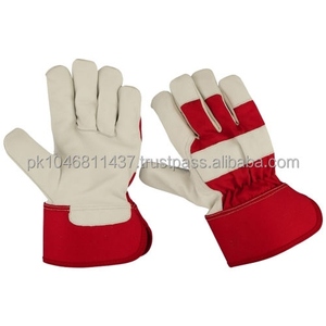 Gants de travail en cuir de vachette grainé de haute qualité pour hommes, résistants à l'abrasion et à la chaleur, pour le jardinage et le travail de type rigueur canadien - Product Image 1
