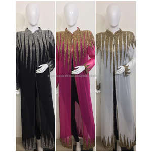 Hot Shining Sparkly Bulk EID Ramadan Prime Turkey Islamic Waisted Batwing Sleeve <b>Abaya</b> <b>Women</b> Muslim Dress Dubai Caftan IMPACT - Product Image 2