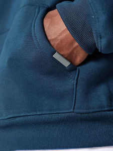 Sudadera con Capucha Personalizada de Algodón para Hombre, Estilo Urbano, Color Azul Rey, Fabricante OEM, Fábrica de Sialkot, Sudadera Informal Extra Grande - Product Image 6