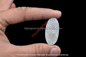 FAIJAN GEMS Pierre précieuse naturelle en forme de poire de corail bleu pour la fabrication de bijoux, 100 % pierre naturelle certifiée par un tiers, Rajasthan - Product Image 2