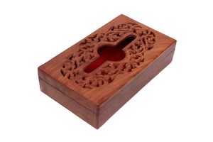 Natural Wood Handmade Modern <b>Tissue</b> Storage <b>Box</b> & Paper <b>Holder</b> for Bathroom and Kitchen Decor - Product Image 2