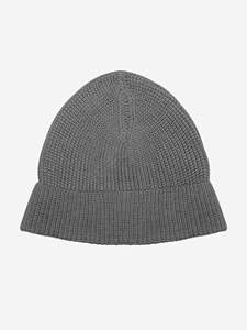 Bonnet en tricot gris pour homme, couleur unie, décontracté, chaud pour l'hiver, acrylique, taille adulte 56-58 cm - Product Image 3