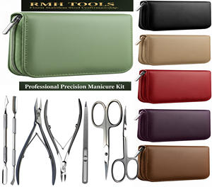 ชุดทำเล็บสแตนเลสสีเขียว 7 ชิ้น พร้อมกล่อง/กระเป๋า/ซองบรรจุภัณฑ์ สำหรับมืออาชีพ ตัดเล็บ ตะไบเล็บ และที่ตัดหนังกำพร้า - Product Image 1